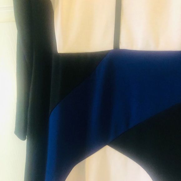 XL Color Block Dress Geometric Bodycon NWT - Picture 2 of 3